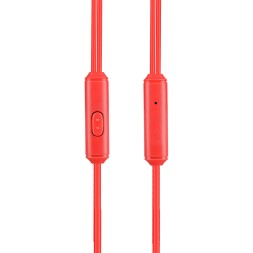Наушники с микрофоном Hoco M14 Natural Sound 1.2м красные