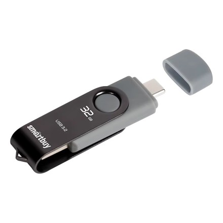  3.0/3.1 USB флеш накопитель Smartbuy 032GB Twist Dual Type-C/Type-A (SB032GB3DUOTWK)