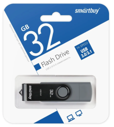 3.0/3.1 USB флеш накопитель Smartbuy 032GB Twist Dual Type-C/Type-A (SB032GB3DUOTWK)