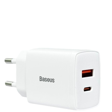  Сетевое зар. устр. Baseus Compact 20W EU 1USB/1C CCXJ-B02 белое