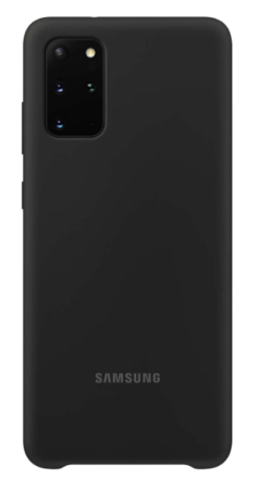  Накладка для Samsung Galaxy S20 Plus Silicone cover без логотипа черная