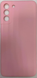 Накладка для Samsung Galaxy S21+ Silicone cover без логотипа светло-розовая