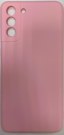  Накладка для Samsung Galaxy S21+ Silicone cover без логотипа светло-розовая