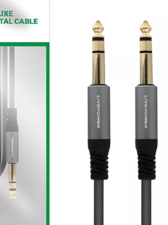  Аудиокабель AUX 6.3мм Livepower S277 1.8м черный