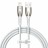  Usb Кабель-зарядка TYPE-C Baseus Glimmer Series 100W 1м CADH000402 белый