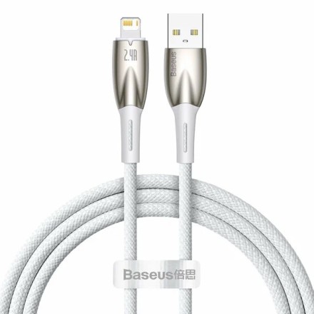  Usb Кабель-зарядка TYPE-C Baseus Glimmer Series 100W 1м CADH000402 белый
