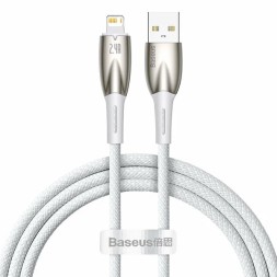 Usb Кабель-зарядка TYPE-C Baseus Glimmer Series 100W 1м CADH000402 белый