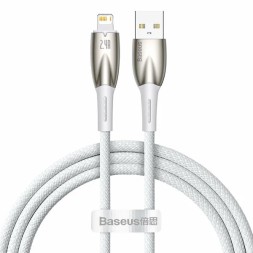 Usb Кабель-зарядка TYPE-C Baseus Glimmer Series 100W 1м CADH000402 белый 