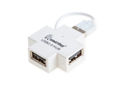  USB-HUB Smartbuy 4 порта (SBHA-6900-W) белый