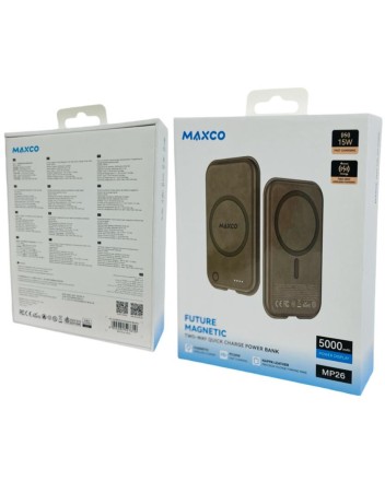  Powerbank магнитный с MagSafe Maxco MP26 5000mAh 15W серый