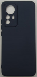 Накладка для Xiaomi Redmi 12X Pro силикон матовый тёмно-синий