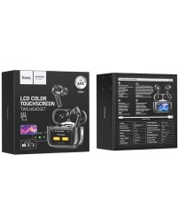 Беспроводные наушники Hoco EW72 с шумоподавлением в кейсе с сенсорным экраном чёрный