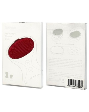  Cменная силиконовая щетка BeGlow Tia Pura красный