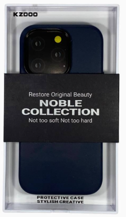  Накладка для i-Phone 14 Pro K-Doo Noble кожаная синий