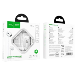 Наушники с микрофоном Hoco M1 Max Lightning 1.2м белые