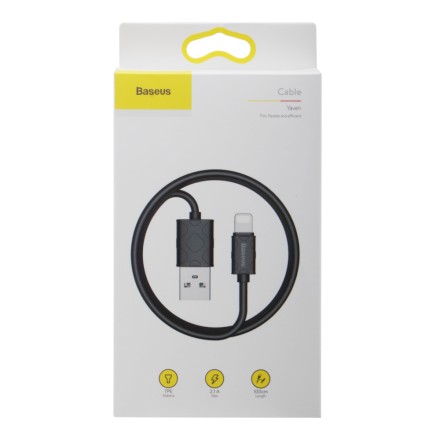  Usb Кабель-зарядка Lightning Baseus Yaven 1м (CALUN-01) черный