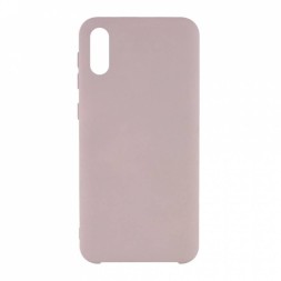 Накладка для Samsung Galaxy A02 Silicone cover пудро