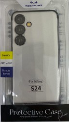 Накладка для Samsung Galaxy S24 Keephone Slim Case прозрачный