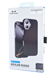 Накладка для i-Phone 17 Keephone Kevlar Diago MagSnap черный