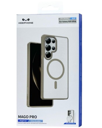  Накладка для Samsung Galaxy S25 Ultra Keephone Mago Pro Magsnap коричневый