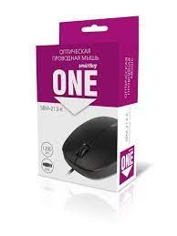  Мышь проводная Smartbuy ONE 213-K черная (SBM-213-K) / 100