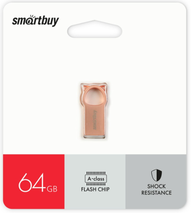  USB флеш накопитель Smartbuy 064GB MC5 Metal Kitty Pink (SB064GBMC5)
