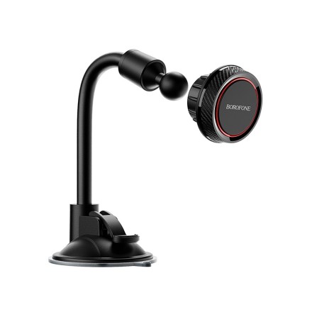  Держатель в автомобиль на торпеду Borofone BH18 магнитный черно-красный