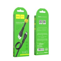 Usb Кабель-зарядка Micro Hoco X40 1м чёрный