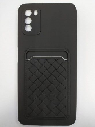 Накладка для Xiaomi Pocophone M3 силикон матовый с карманом для карты