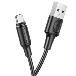 Usb Кабель-зарядка магнитный Type-C Borofone BX41 Amiable 3A 1м силиконовый черный