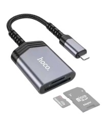 Картридер Hoco HOCO UA25 8 pin - SD/TF 480 Мбит/с 2TB серый