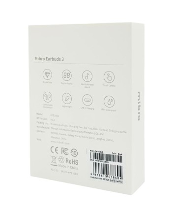  Наушники беспроводные Mibro Earbuds 3(XPEJ006) EU черный