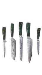 Набор кухонных ножей Xiaomi Spetime 5-Piece Steel Kitchen Knife Set G05-GE (5 ножей) зеленый