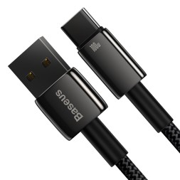 Usb Кабель-зарядка TYPE-C Baseus Tungsten 1м (CAWJ000001) 100W черный