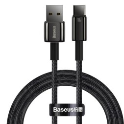 Usb Кабель-зарядка TYPE-C Baseus Tungsten 1м (CAWJ000001) 100W черный