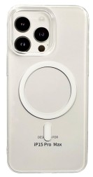 Накладка для i-Phone 15 Pro Max Keephone X-Crystal MagSnap прозрачный