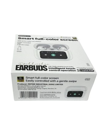  Беспроводные наушники TWS с дисплеем Remax CozyPods W30N BT5.4/ANC/ENC/30mAh (350mAh) белые