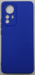 Накладка для Xiaomi Redmi 12X Pro силикон матовый синий