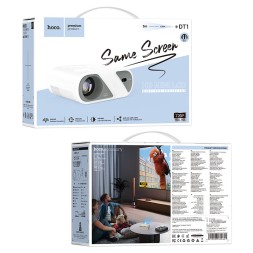 Проектор HOCO DT1 Smart projector 720P WiFi 2.4+5G BT5.0 (Same screen version) белый