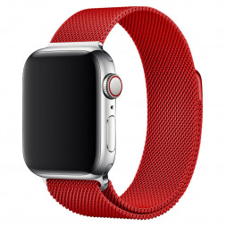 Сменный браслет для Apple Watch 42-44mm Milano №14 красный