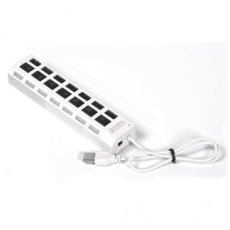 USB-HUB с выключателями, 7 портов, СуперЭконом, белый, SBHA-7207-W