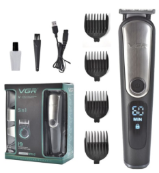Машинка для стрижки VGR Voyager V-105 5в1 Professional Grooming Kit черная