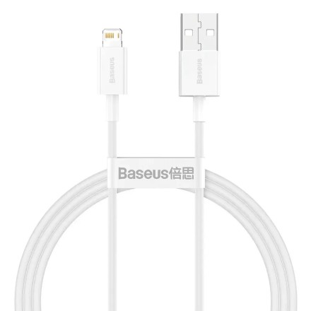  Usb Кабель-зарядка Lightning Baseus Superior series 1м (CALYS-A02) 2.4A белый