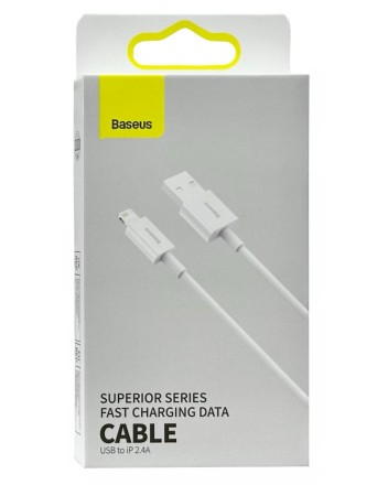  Usb Кабель-зарядка Lightning Baseus Superior series 1м (CALYS-A02) 2.4A белый