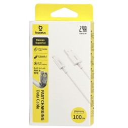 Usb Кабель-зарядка Lightning Baseus Superior series 1м (CALYS-A02) 2.4A белый