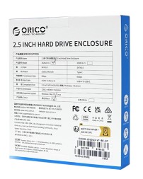 Внешний корпус для HDD/SSD 2.5" Orico 2520U3 USB3.0 Micro-B черный