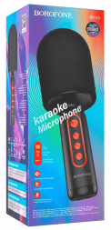 Микрофон для караоке Borofone BFK3 1200mAh 6h BT5.0 черный
