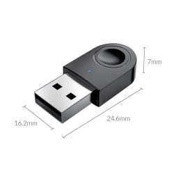 Bluetooth адаптер Orico BTA-608 BT5.0 черный