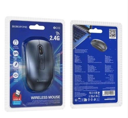  Мышь беспроводная Borofone BG13 черная