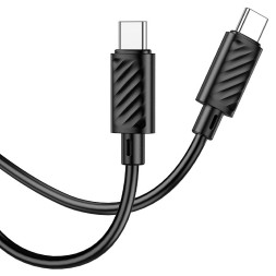 Usb Кабель-зарядка Type-C на Type-C Hoco X88 3.0A  60W 1M черный
